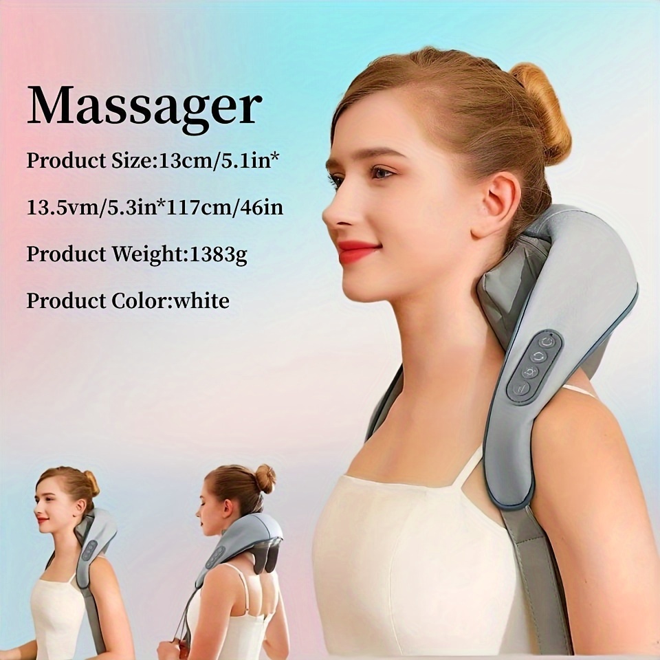 Portable Kneading Shoulder And Neck Massager Strap Neck - Temu