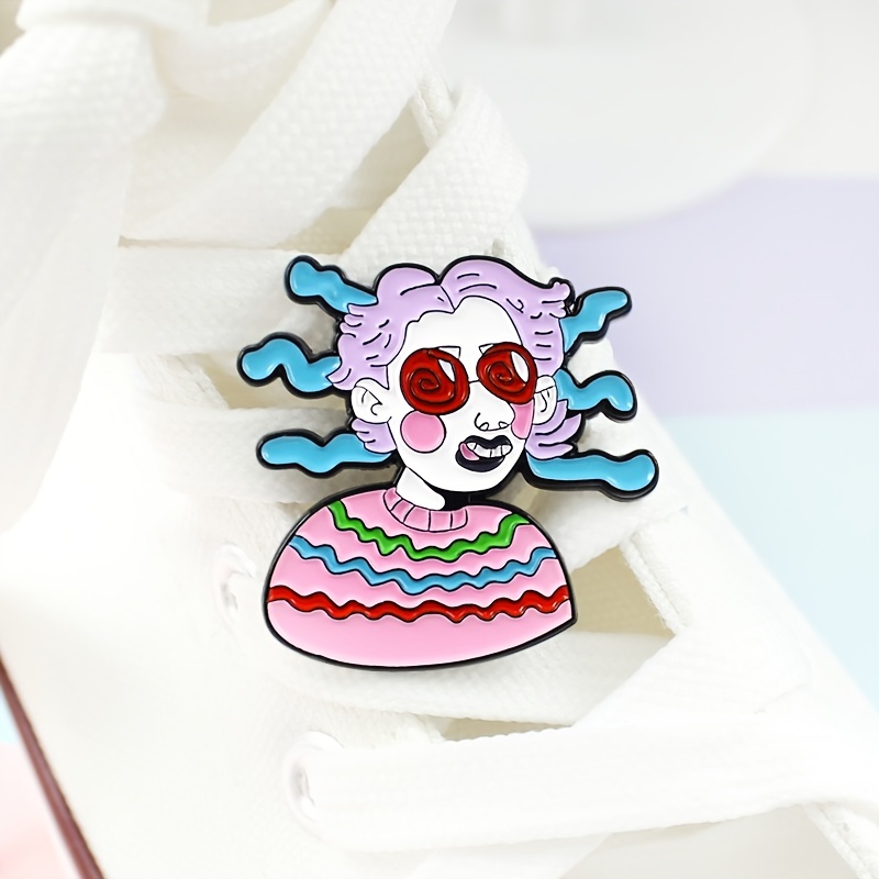 Cartoon Blindfolded Boy Halloween Brooch