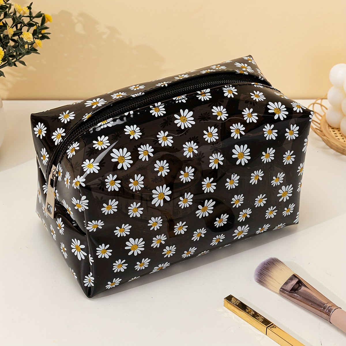 1pc Bolsa Maquillaje Impermeable Viajes Bolsa Portátil - Temu