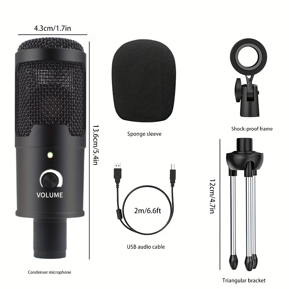 Source Fifine — Microphone professionnel avec support métallique