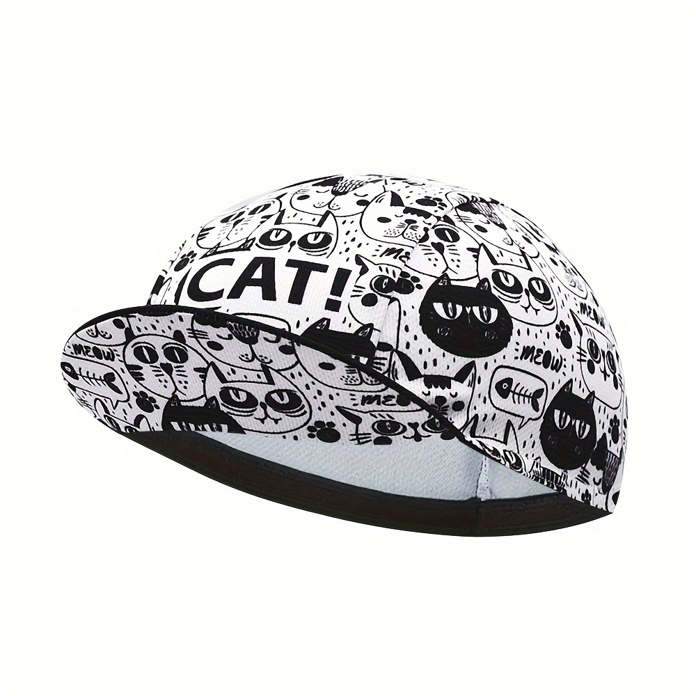 Lovely Cartoon Cat Cycling Cap, Outdoor Hiking Hat Bicycle Cap Bike Cap