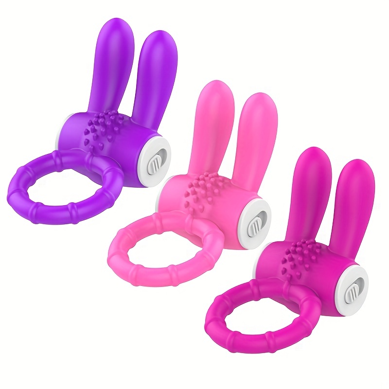 Anillo Vibrador Pene Diseño Conejo Juguete Sexual Juegos - Temu