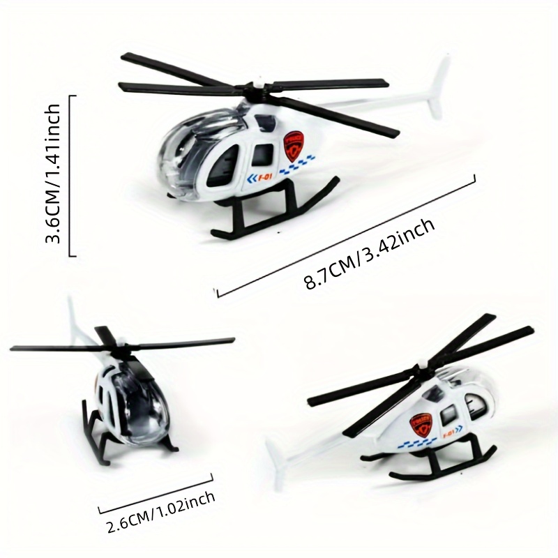 Mini Helicopter Alloy Model Toy Desktop Decoration Fun Health Material