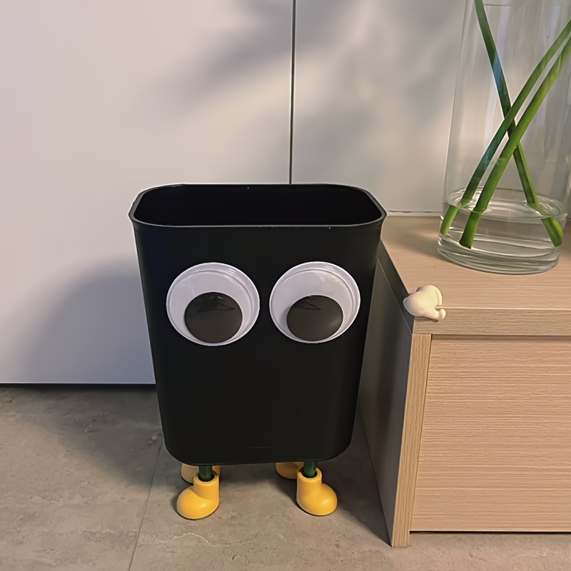 Big Eyed Cute Garbage Bin Kitchen Cartoon Creative Trash Can - Temu