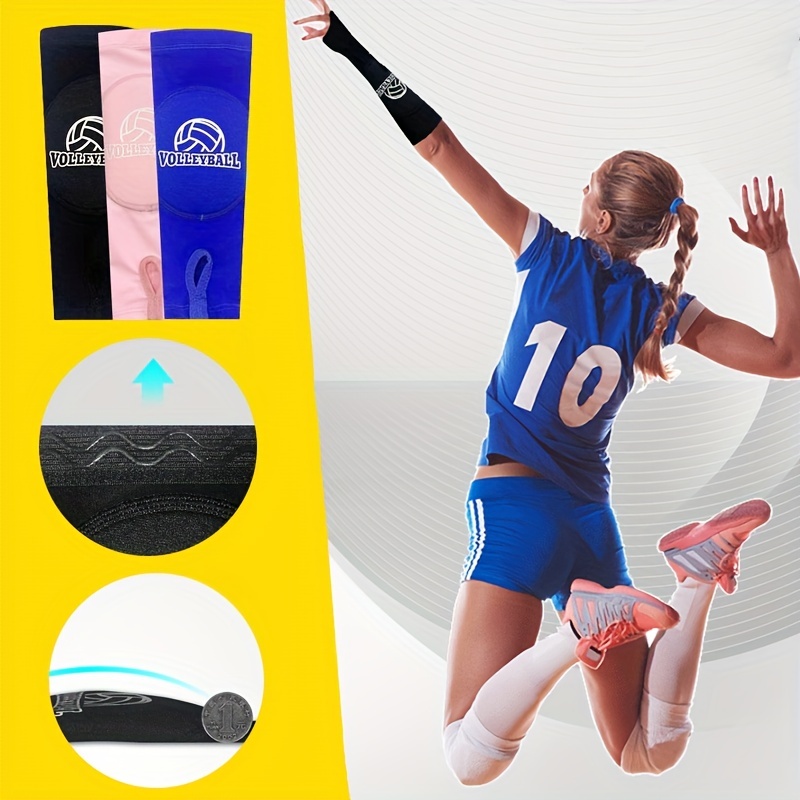 2Pcs Volleyball Arm Sleeves Forearm Compression Basketball Wrist Support  Brace