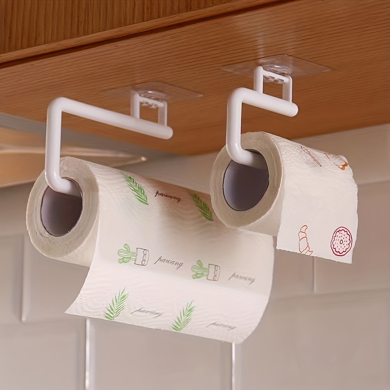 Paper Towel Holder Wall Mount Under Cabinet for Kitchen Self