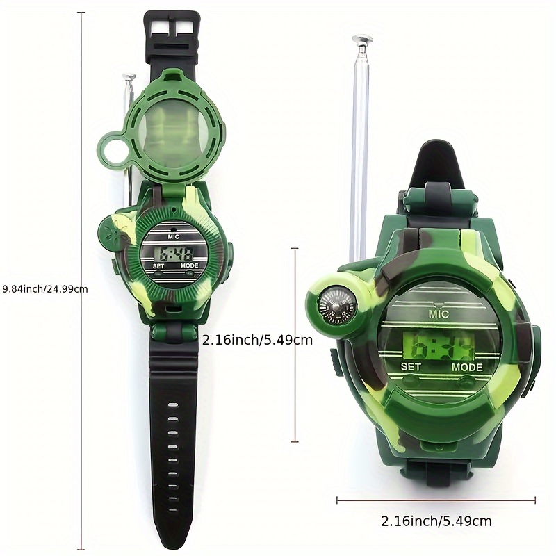 Reloj Walkie Talkies Reloj Espía Juguetes Militares Niños 8 - Temu Chile