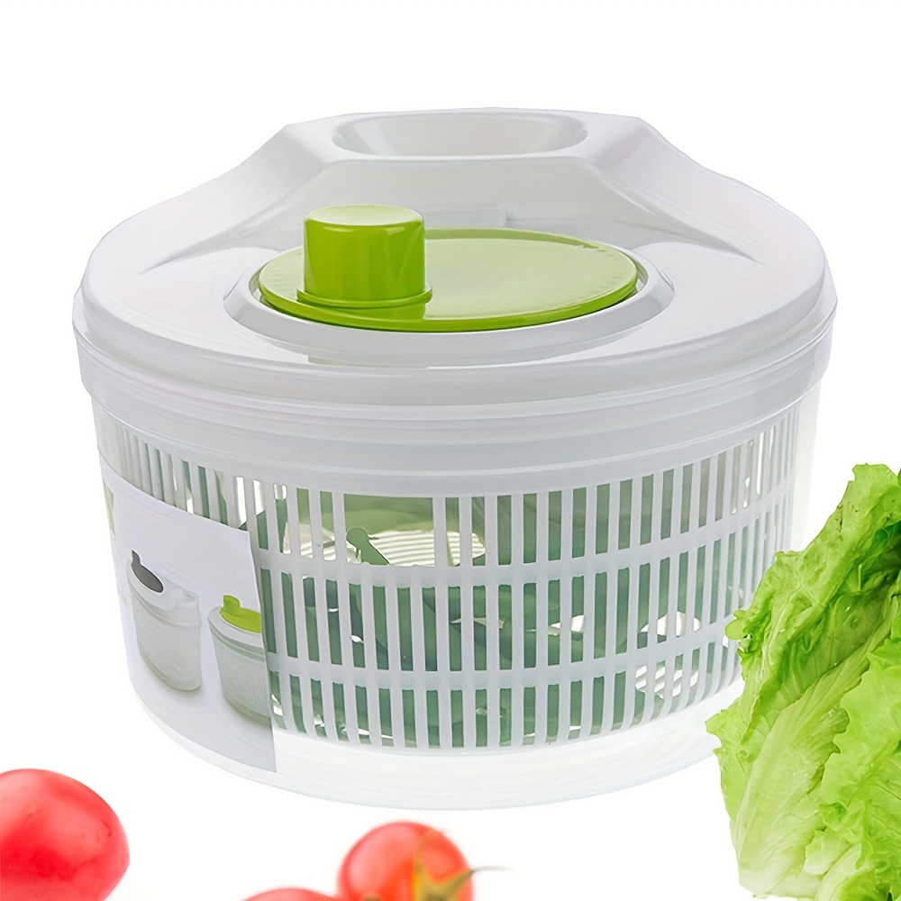 Joined Large Salad Spinner with Drain, Bowl, and Colander - Quick and Easy  Multi-Use Lettuce Spinner, Vegetable Dryer, Fruit Washer, Pasta and Fries