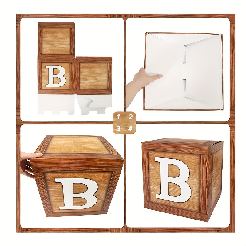 Abaodam 12 Pcs Wooden Letters Free Standing Wooden Blocks Bar Retro Wooden  Blocks Wooden Table Wooden Blocks for Crafts Centerpiece Table Decorations
