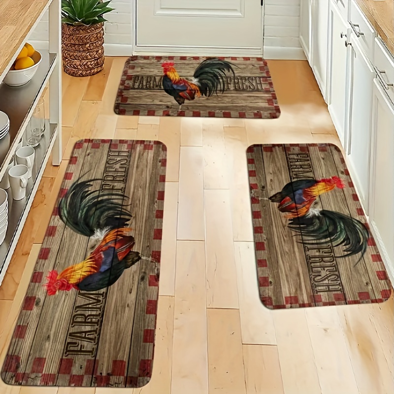 Soft Kitchen Floor Mat: Non slip Oilproof Waterproof Vintage - Temu