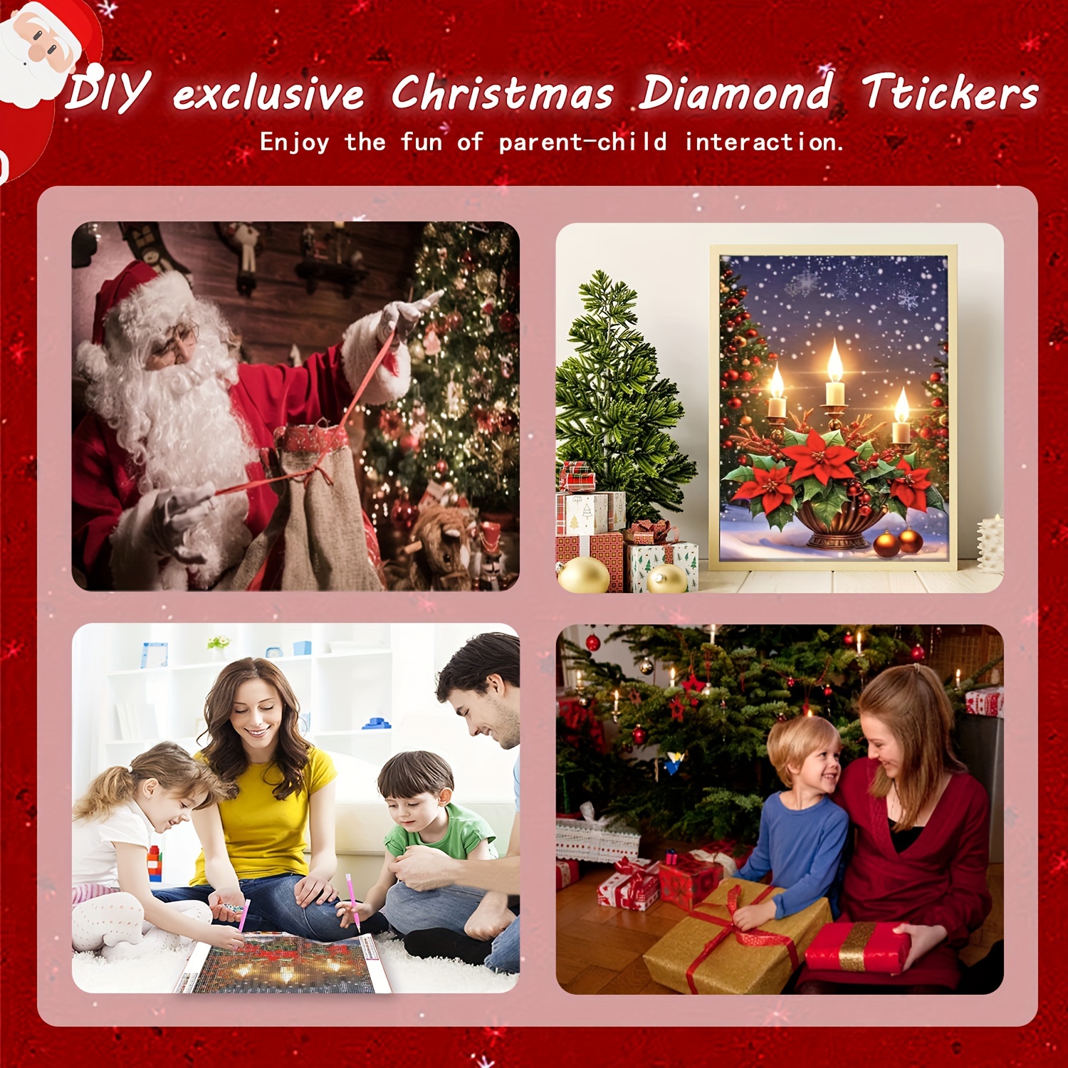 Christmas Artificial Diamond Painting Kits, Christmas Candlestick Full  Drill Round Artificial Diamond Art Winter Artificial Diamond Painting For  Adults Beginners, Christmas Gift, Wall Decor - Temu Philippines