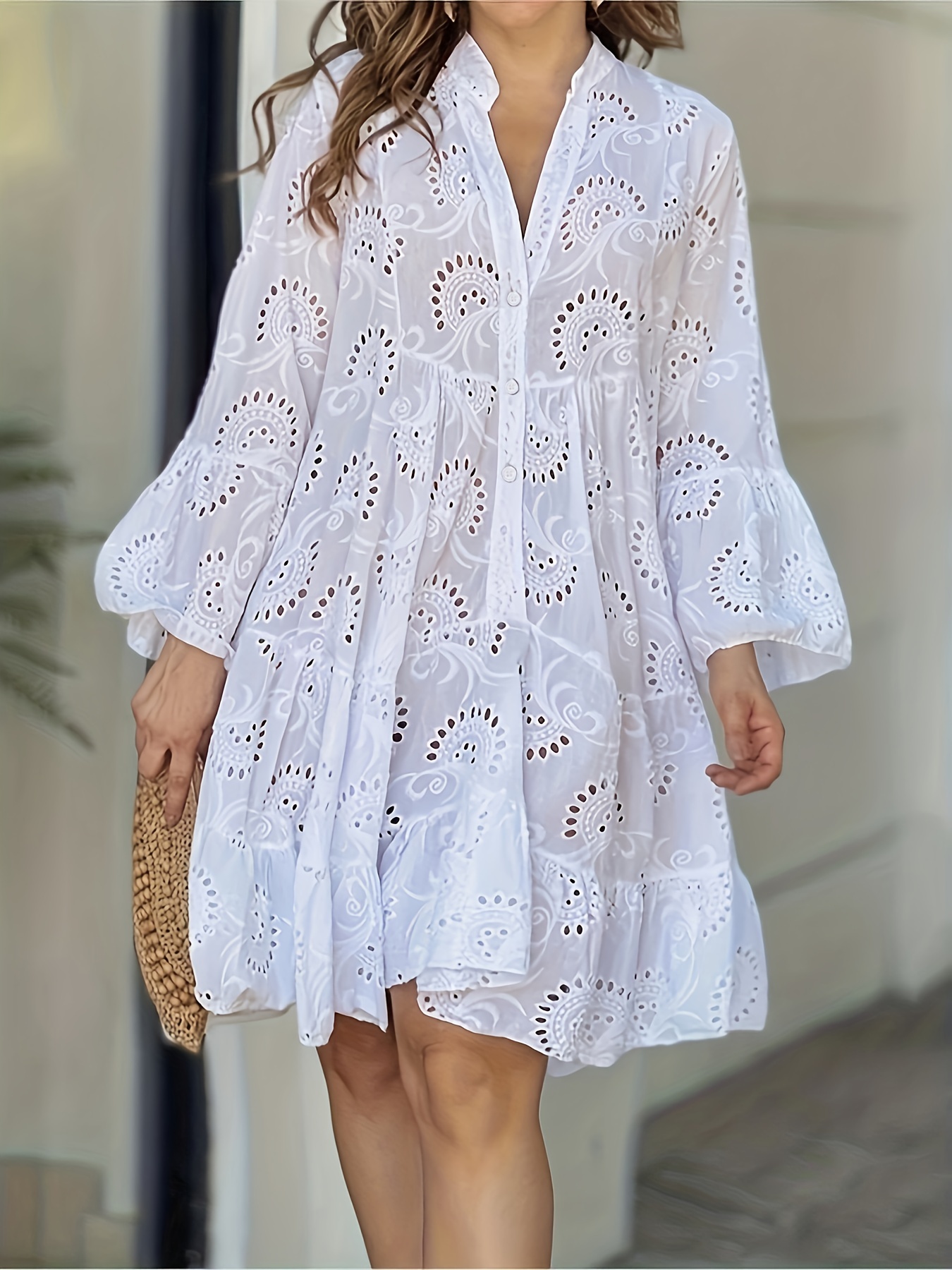 Women Lace-up Dresses Summer Ladies Skirt Elegant Casual Tie-Up Short Dress  Party Beach Household Work Female Type4 XL 
