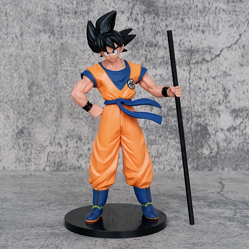 NEW Dragon Ball Z Son Goku Anime Figure Gk Super Saiyan Three Heads  Figurine PVC Statue Model Doll Room Decoration Ornament Toy