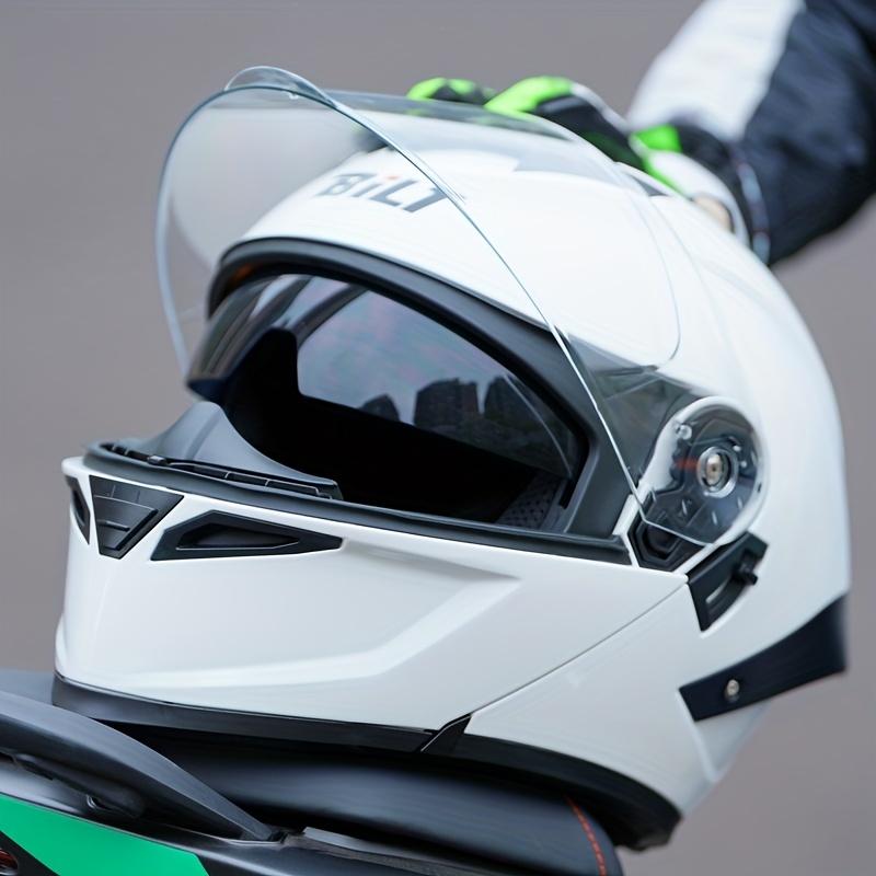 Casque moto modulable Adulte Unisex casque moto Bluetooth flip-up Off-Road  Racing Touring Casco scooter pour la ville et urbain-Mixte