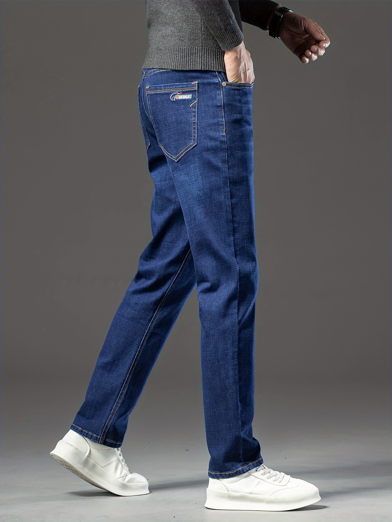 The Skinny Outdoor Jeans - Dark Blue Denim