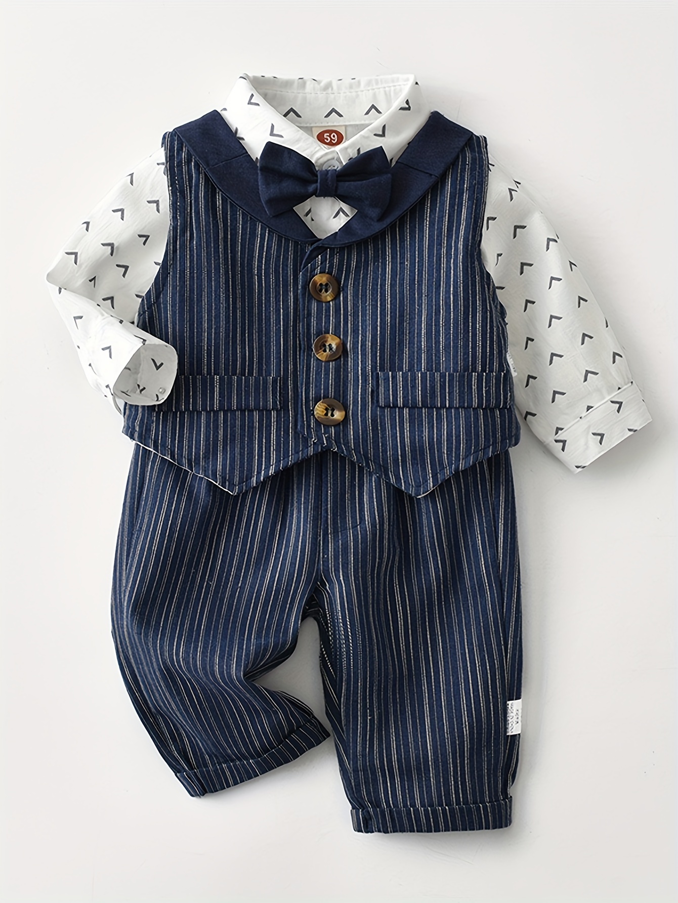 Ranrann Baby Boys Gentleman Suit Toddler Formal Set