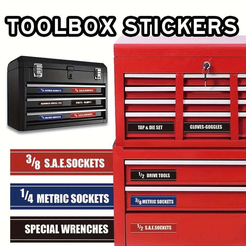 MaxGear Paquete de 30 etiquetas magnéticas, soportes de etiquetas de canal  C de 1 x 2 pulgadas, etiquetas para caja de herramientas, soportes de
