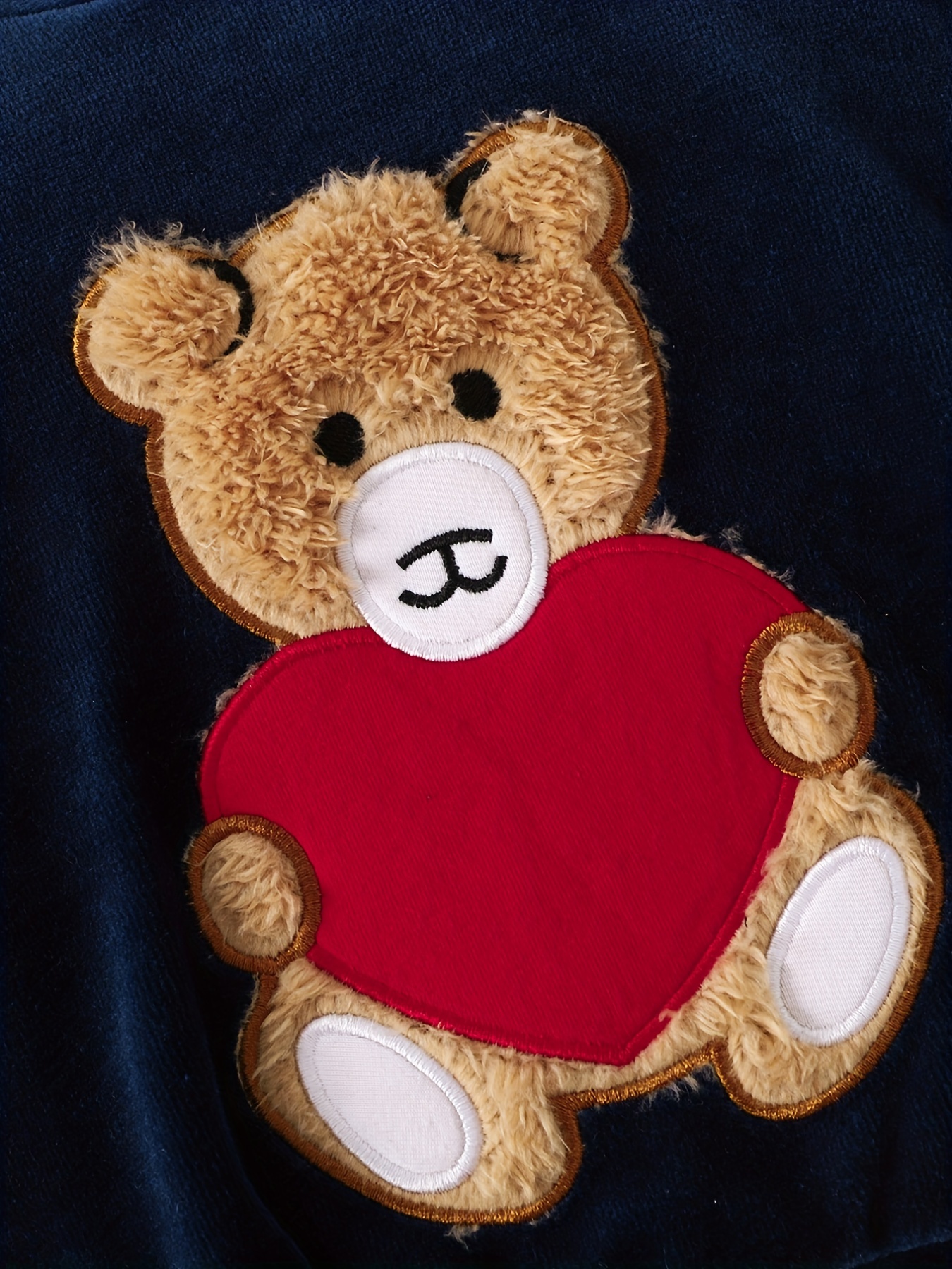 toddler baby boys and girls cute hooded cartoon bear long sleeved sweatshirt sweatpants set kids spring and autumn clothes details 13
