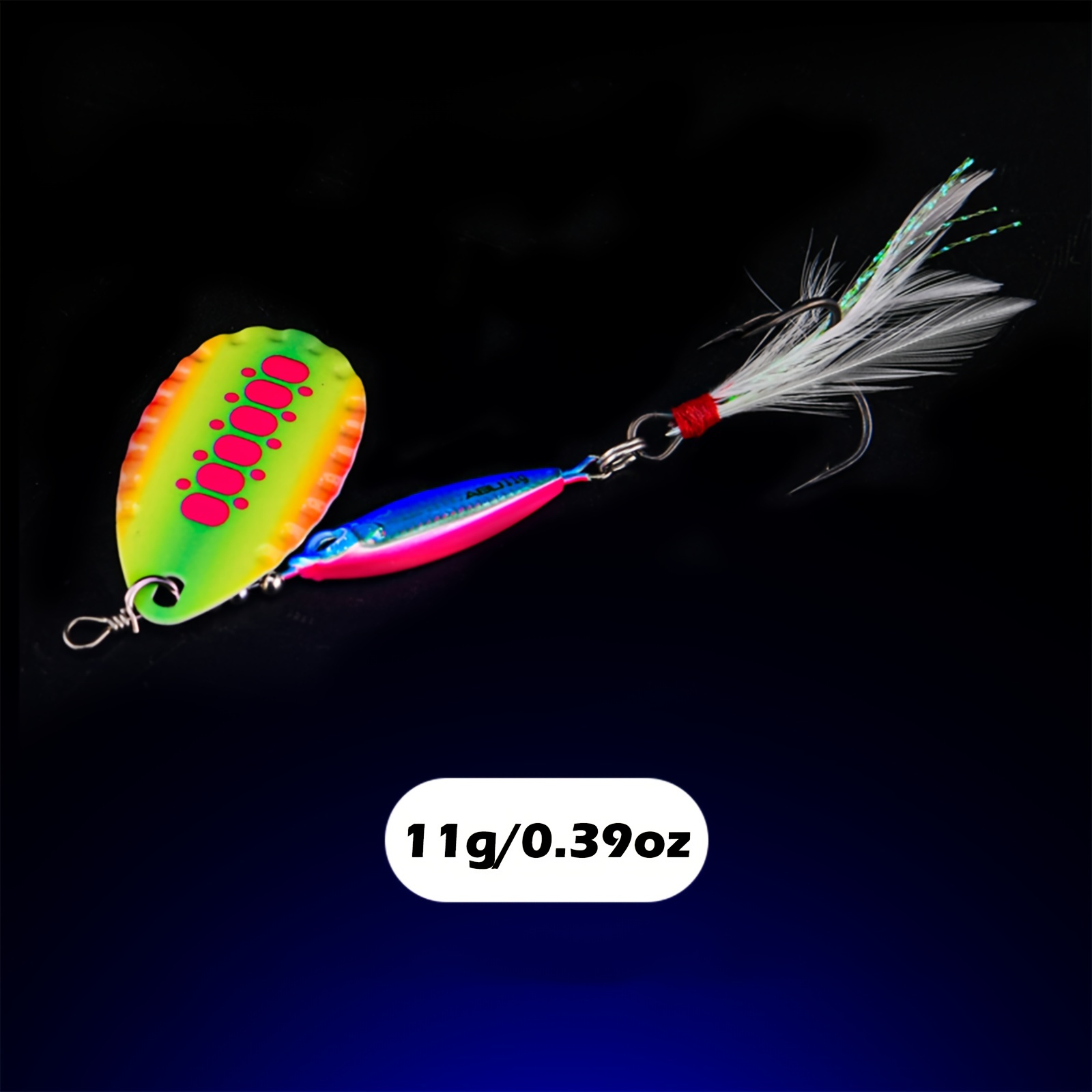 Childplaymate 6pcs Spinner Sequins Vibrating VIB Fishing Lure Bait with  Treble Hook (8g) : : Sports, Fitness & Outdoors