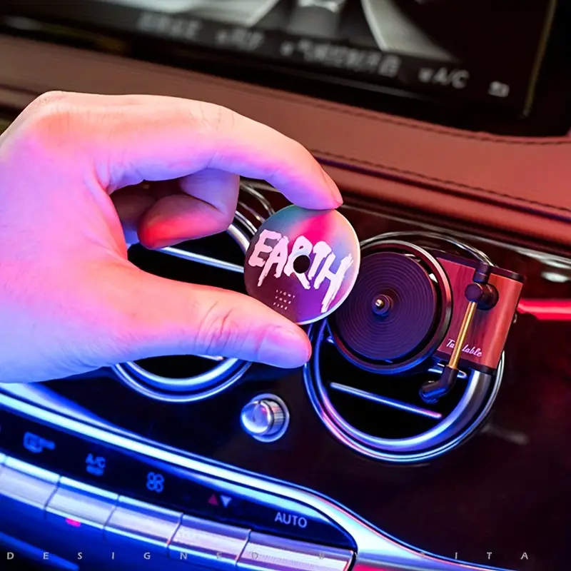 Record Player Car Perfume Clip Air Freshener Phonograph Auto - Temu