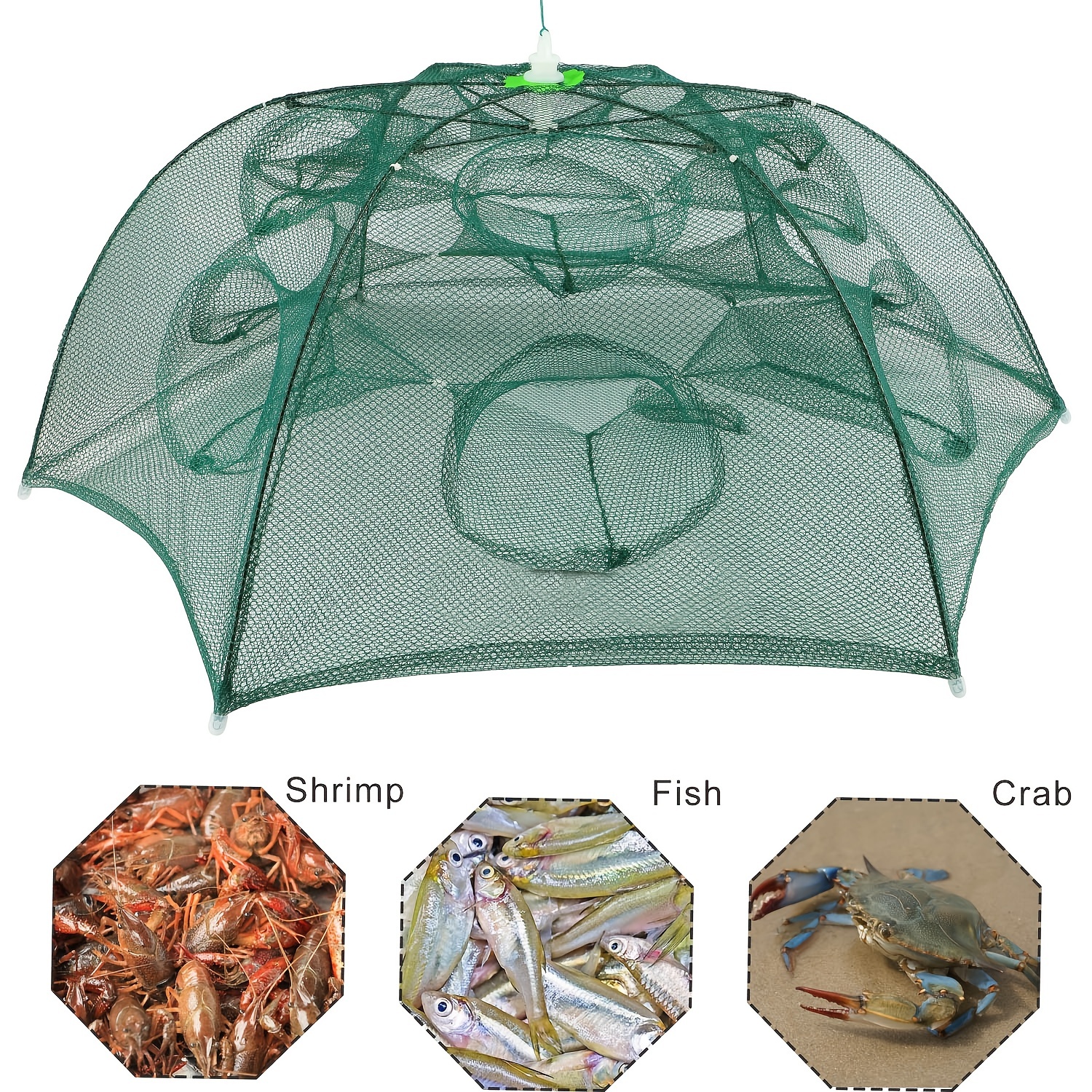 Sougayilang Foldable Fishing Net Trap: Catch Crabs Crawdads - Temu