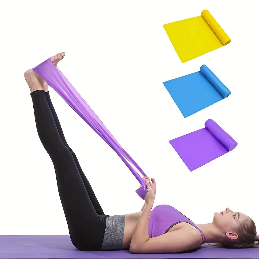 

3pcs Resistance Band For Yoga, Pilates, And Stretching - Improve Flexibility And Build Strength At Home Gym