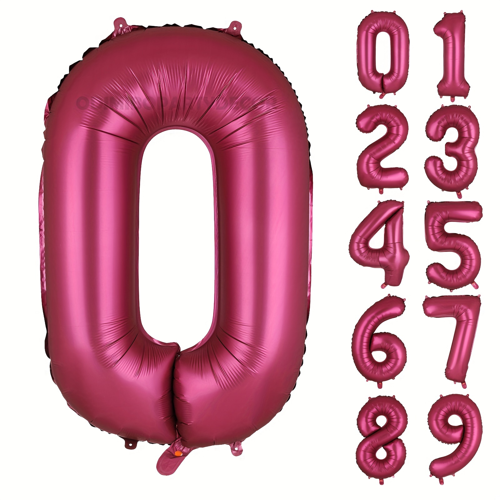 Número rosa 30 Globos, 40 pulgadas Número de cumpleaños Globo Decoraciones  de fiesta Suministros Lámina de helio Mylar Globos digitales (número rosa  30)