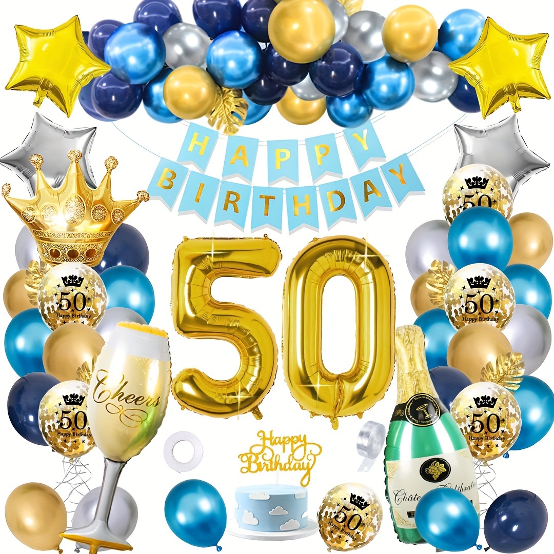 Decoraciones de 40 cumpleaños para mujer, pancarta de feliz cumpleaños 40,  corona, banda, decoración de pastel y globo de número, decoración de fiesta
