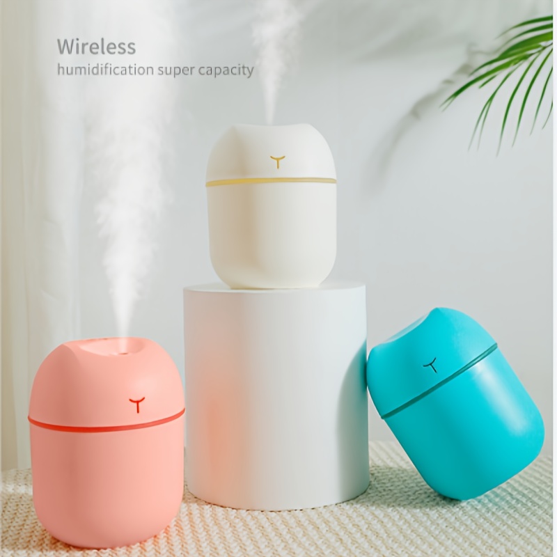 

1pc, Mini Humidifier In Cow Style, For Home, Office And Other Places, Main Material Is Pp+ Electronic Components, Product Size: 80*80*103mm