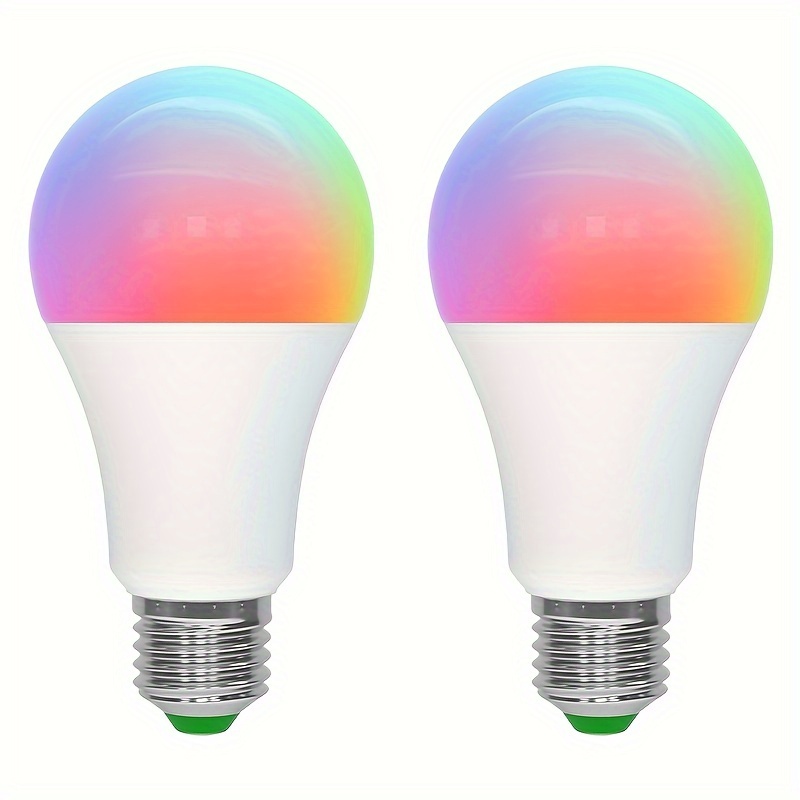 Lampadina LED RGB A Luce Cangiante Da 1 Pz Con Telecomando, Equivalente A  50 W, Base A Vite A19 E26/E27, Lampadina LED RGB Dimmerabile Da 5 W, 16 Colori  4 Modalità Scelte