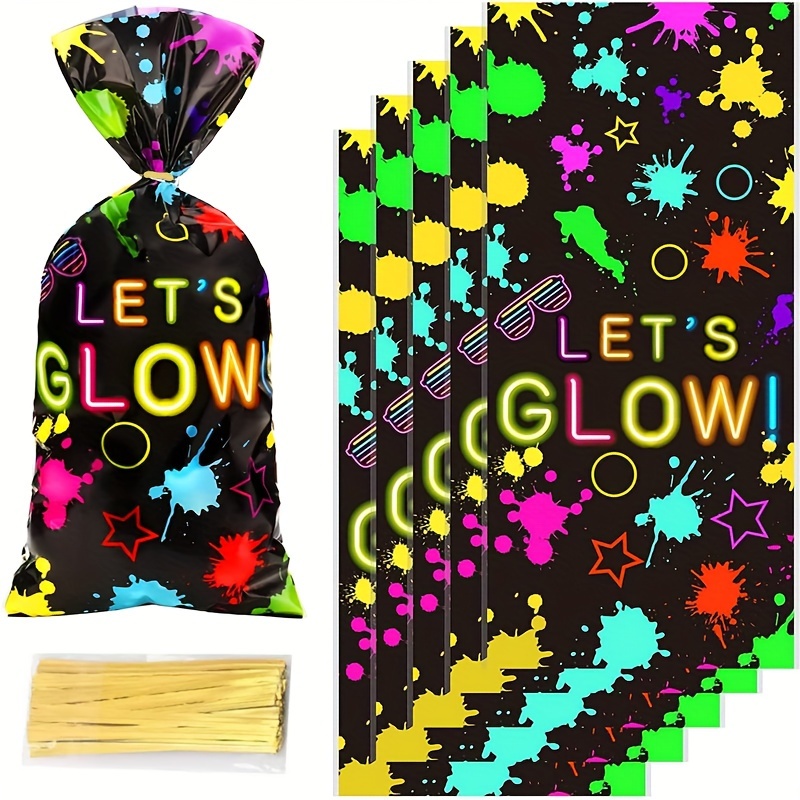 4th of July Glow in the Dark Party Supplies Set - UK