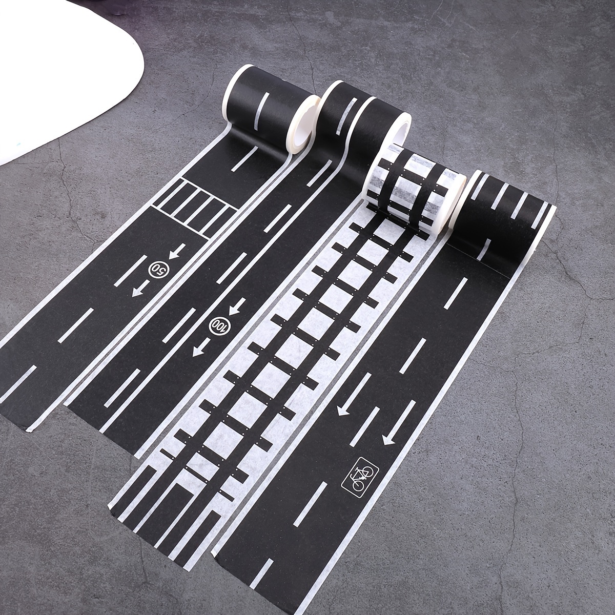 5 Meters Long Wide Black Road Track Tape For Birthday - Temu