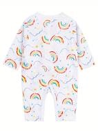 adorable rainbow outfit for newborn baby romper jumpsuit pants hat gloves perfect for pictures
