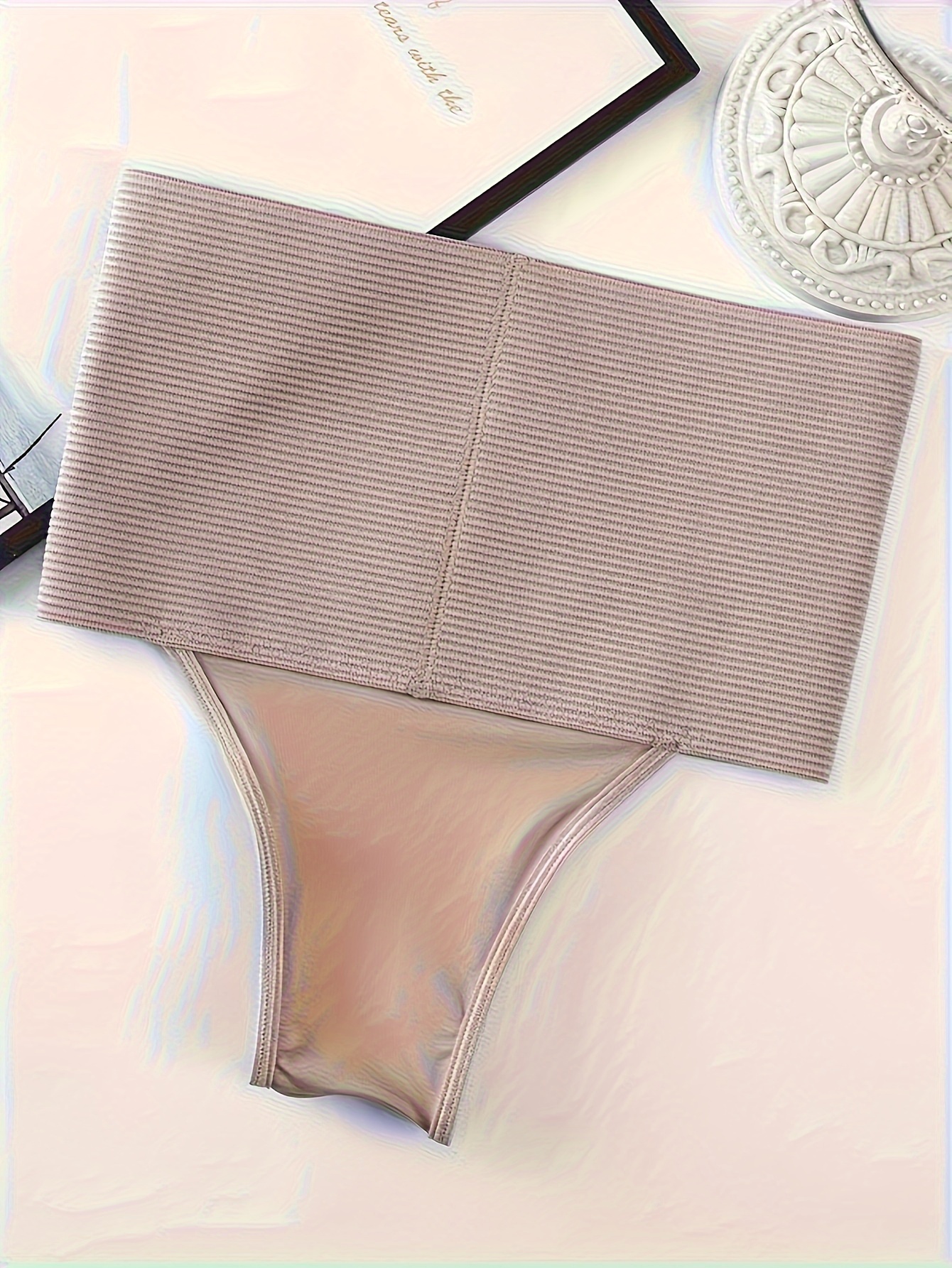 High Waist Shaping Thong Tummy Control Compression Panties - Temu