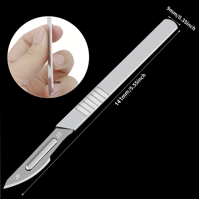 Juemel Scalpel Handle And Sharp Carbon steel Blades Scalpel - Temu