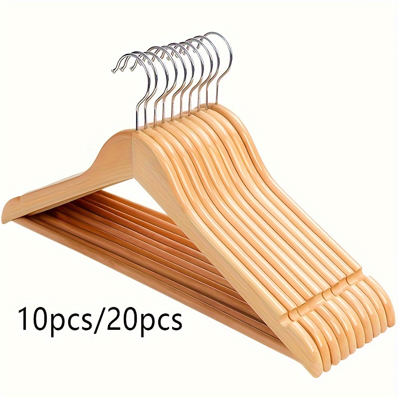 30 Wooden Hangers - Temu