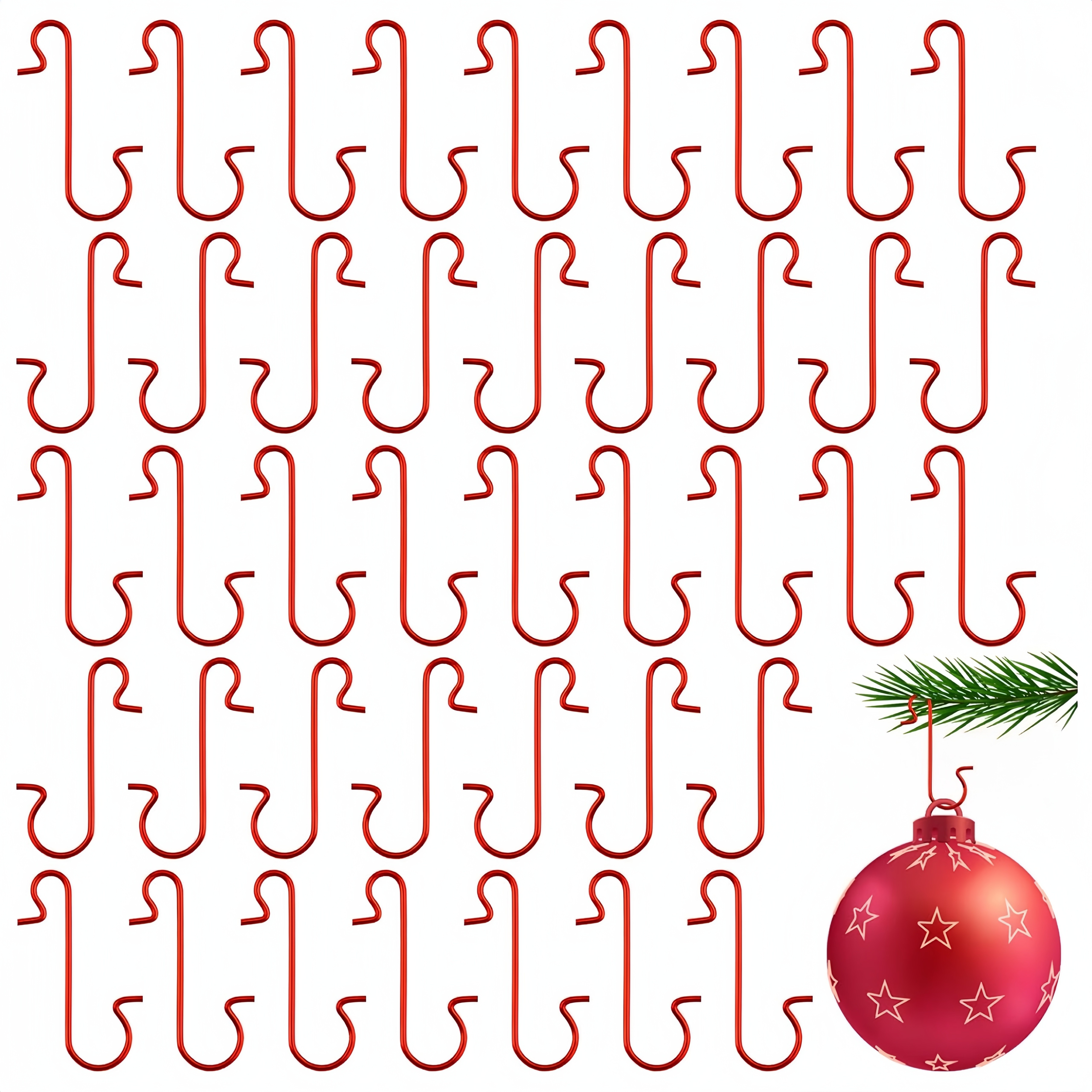 120pcs Christmas Hooks For Ornaments Christmas Tree Ornaments