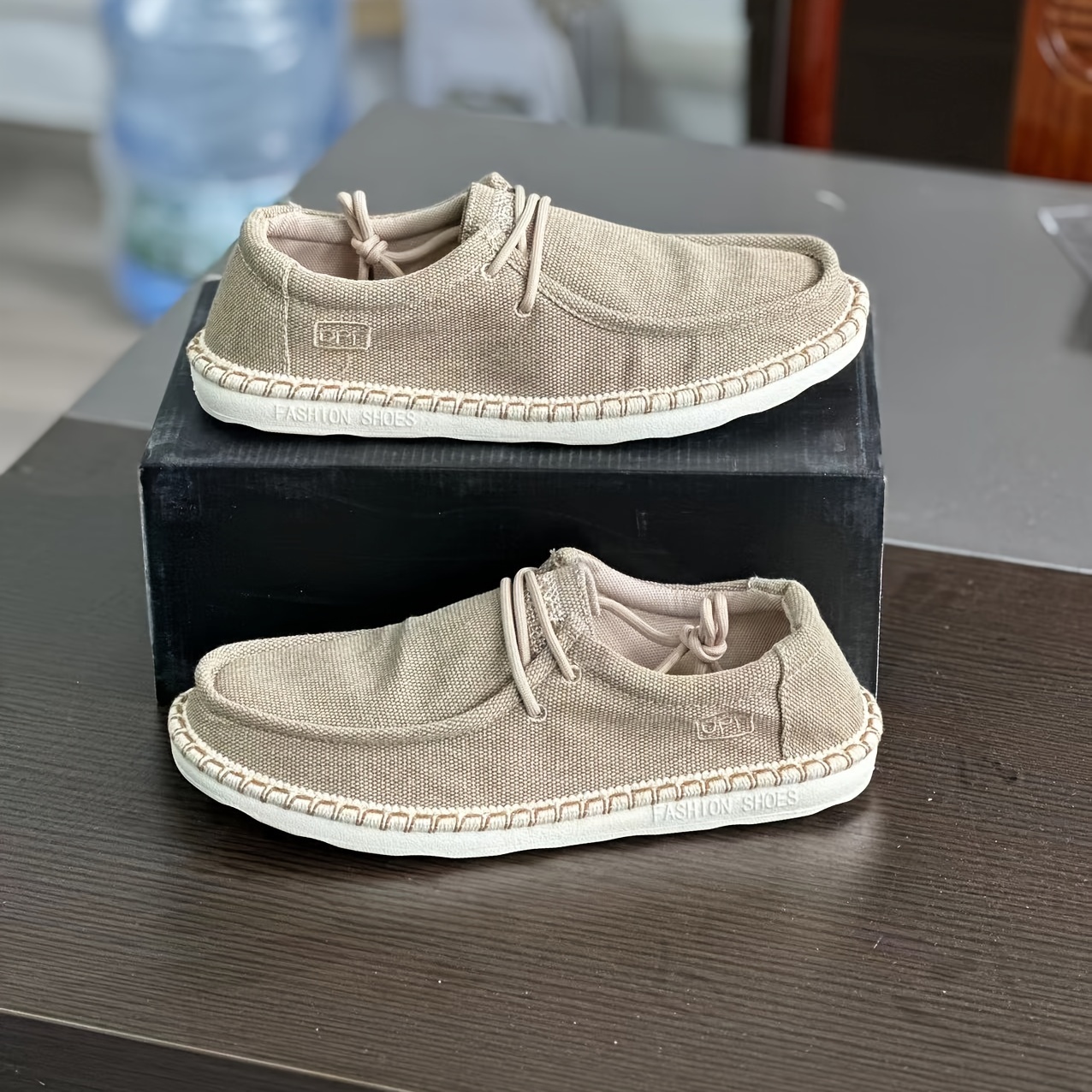 Zapatillas Mocasín Para Hombre - Esponjosas, Cómodas Para Casa, Interior/Exterior, Talla UK 2