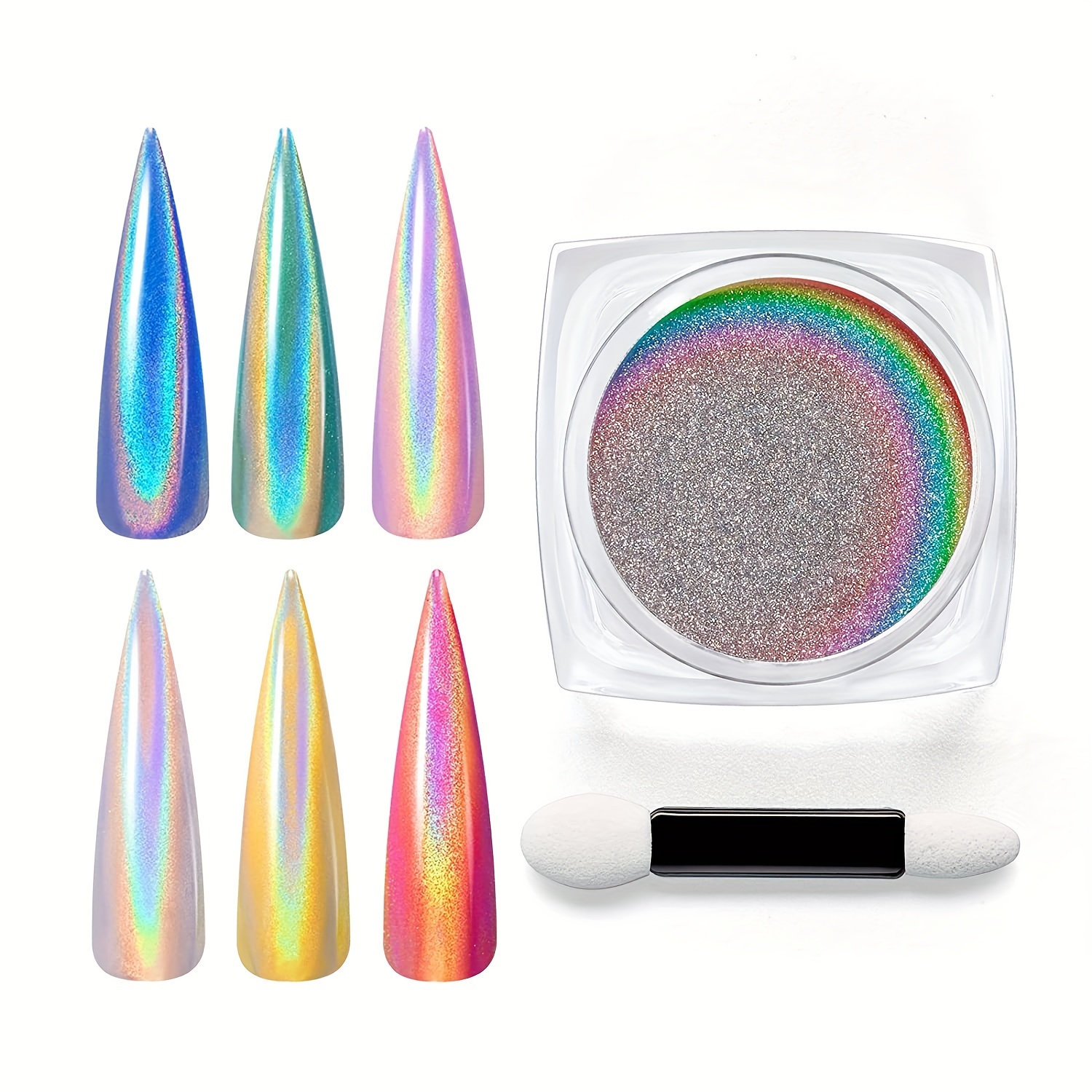 1g/box Holographic Powder Unicorn Powder Hologram Mica Powder