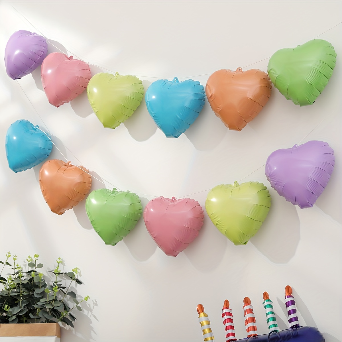 2 Piezas Globos Corazón Caramelo Beige Globos Feliz - Temu