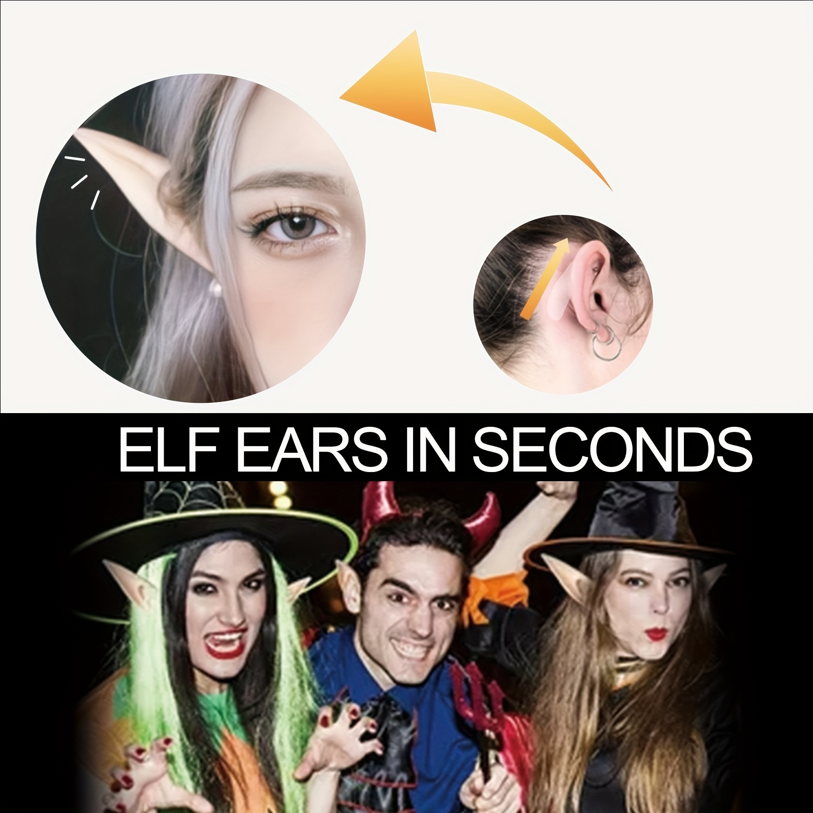 Elf Ear Stickers Smaller Face Invisible Ear Clips Standing Ear