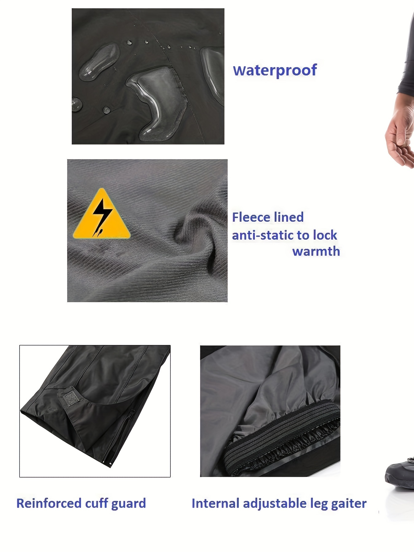 Men's Waterproof Ski Pants for Outdoor Activities