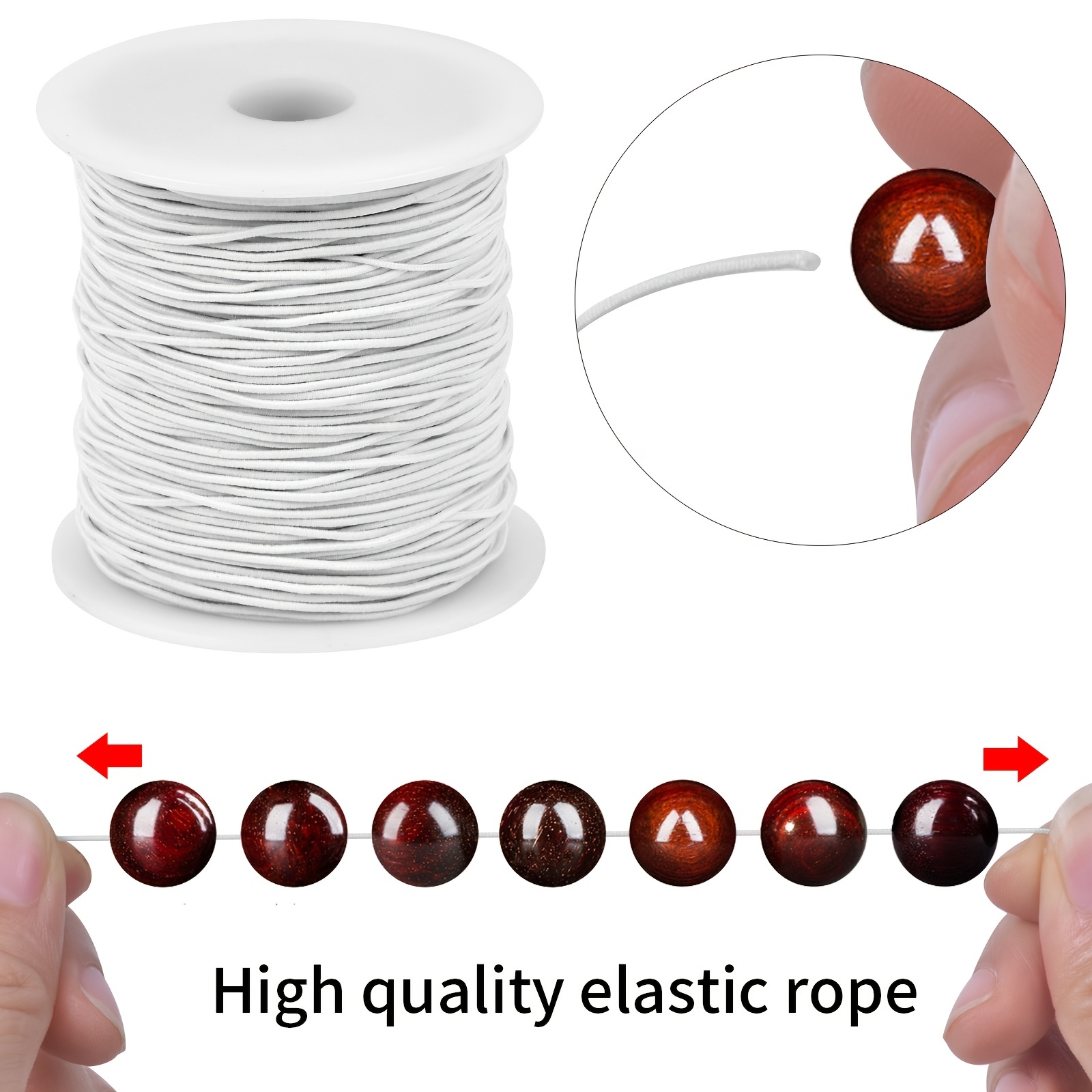 Elastic Thread Elastic Cord Elastic Jewellery Thread Rubber - Temu