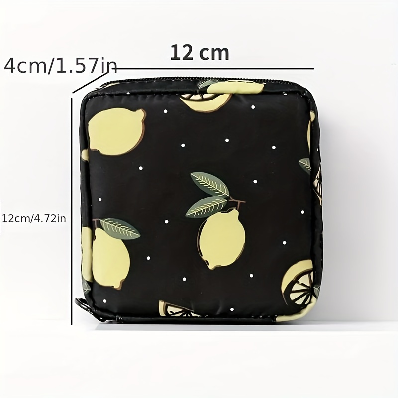 Porta Assorbenti da Borsa,2 Pezzi Portatile Borsa Porta Assorbenti da Borsa  con Cerniera 12 * 12cm Porta Sacchetti Igienici per Assorbenti per