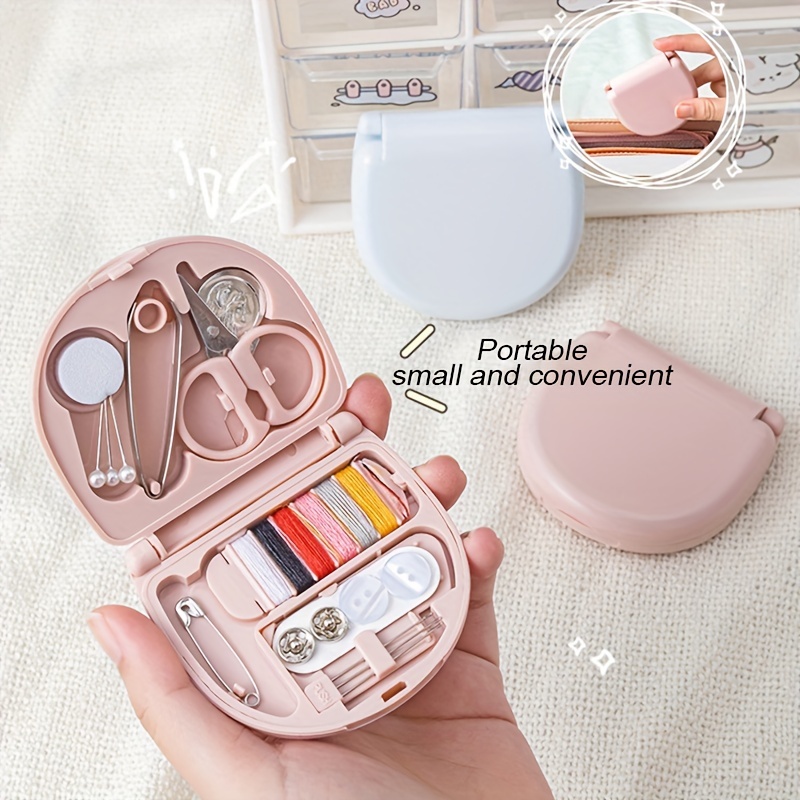 1pc Mini Sewing Box Beginner Mini Sewing Kit With Sewing - Temu