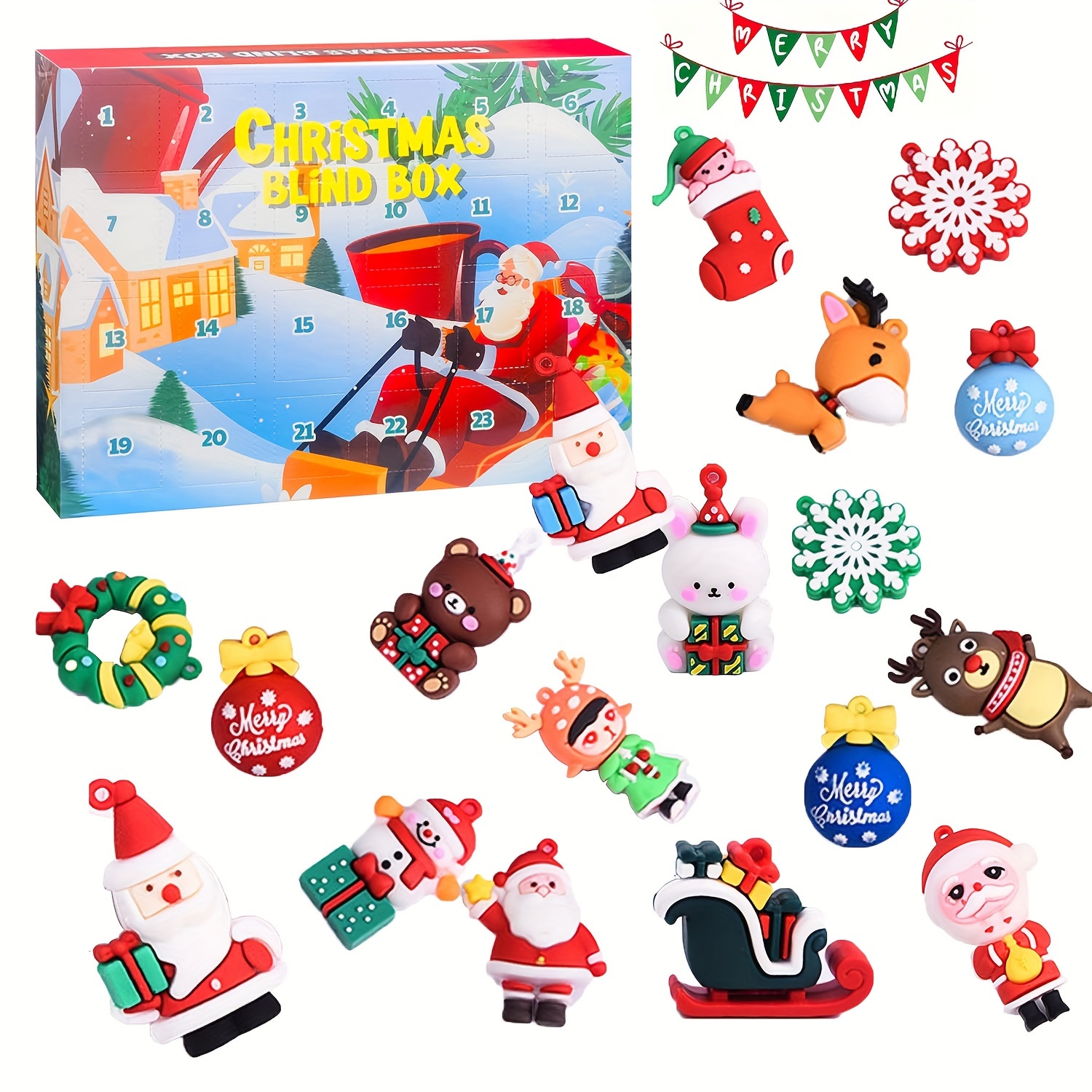 Christmas Gift Box Diy Countdown Advent Calendar Box Poked - Temu