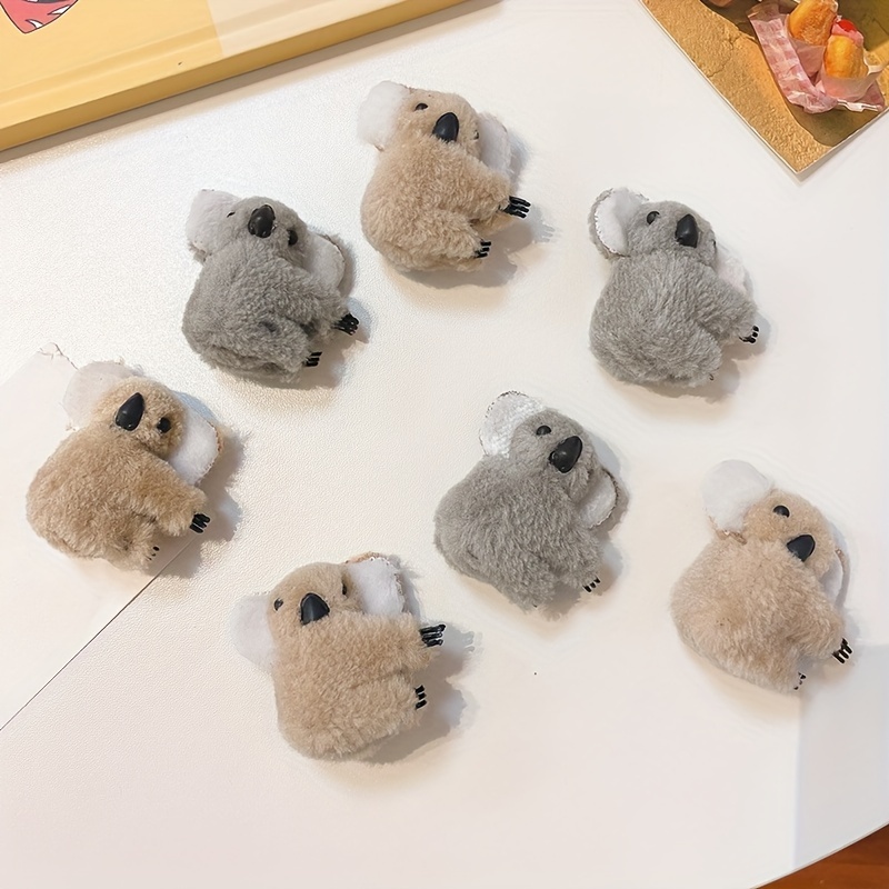 1pc 2pcs Cute Plush Koala Hair Clip Girls Small Bangs Hair Barrette Daily  Casual Adorable Hair Accessories Ideal Choice For Gifts, High-quality &  Affordable