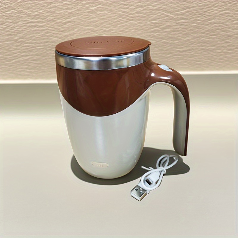 Electric Stirring Cup, Lazy Electric Coffee Stirring Cup, Stainless Steel Automatic  Stirring Milk Cup - Temu