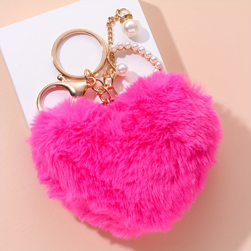 NXQXN Women's Cute Pom Pom Keychain Bag Charms