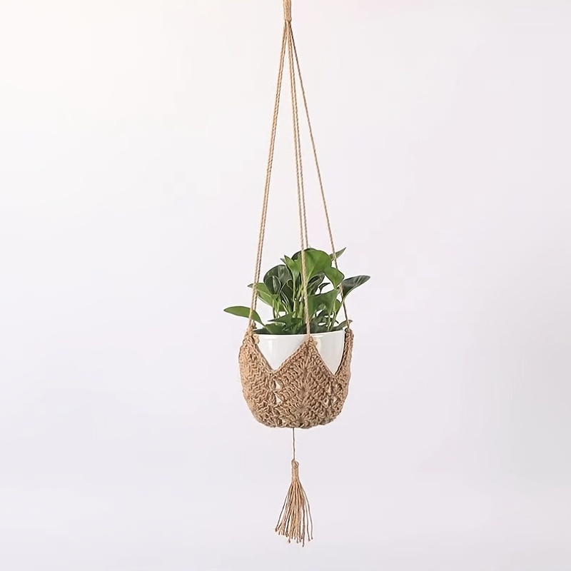 3pcs Guno Macrame Plant Hanger Hand Woven Boho Flowerpot Rack